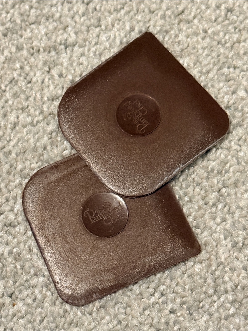 Vintage Pampered Chef #2610 Nylon Pan Scraper Set of 2 Brown USA